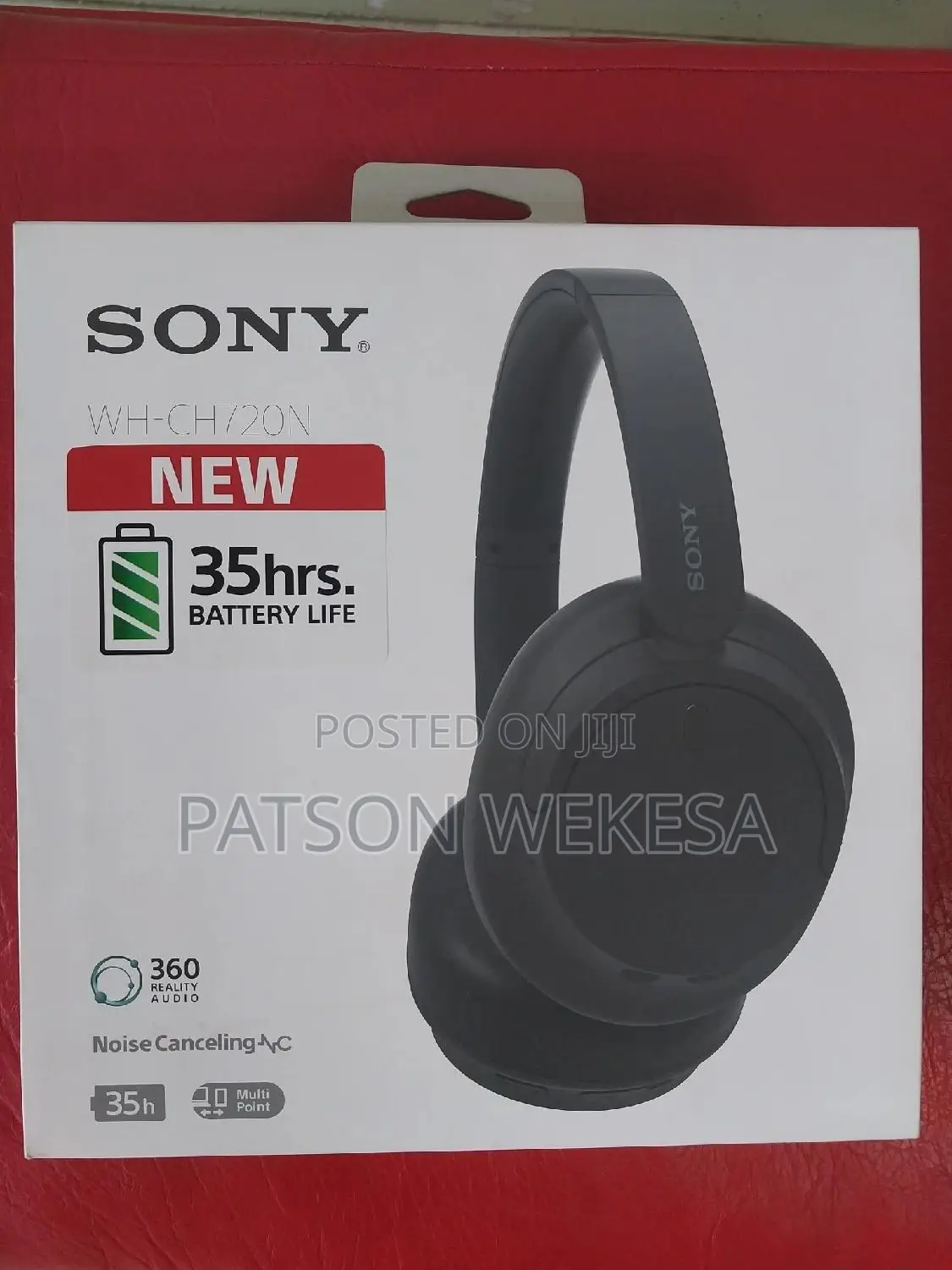 Sony Wh-Ch720n Wireless Over-Ear Noise-Canceling Headphones