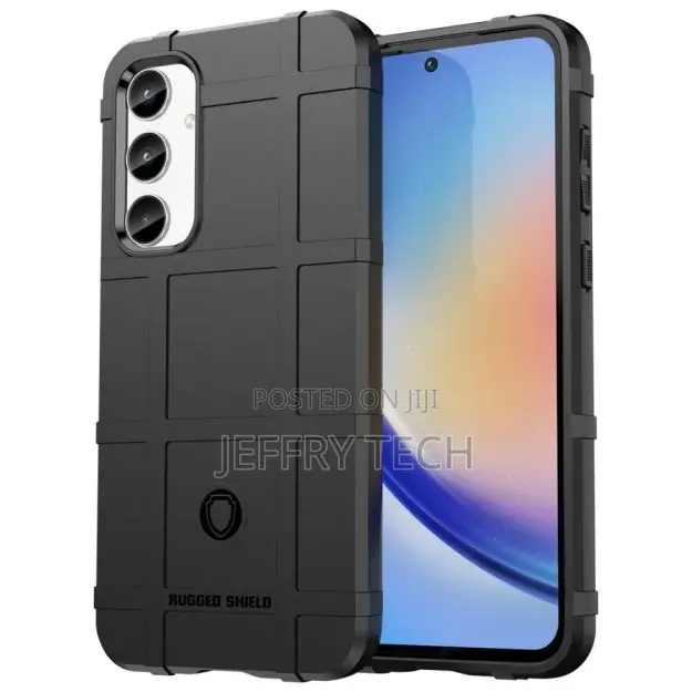 Rugged Shield Samsung GALAXY A35 Cover - Black