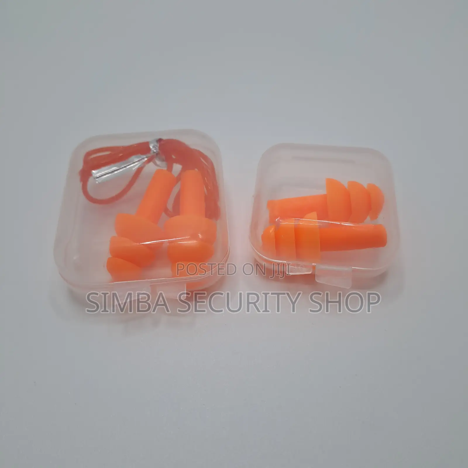 Orange Ear Plugs Silicon Aeroplane Wired Wireless Pair Amber