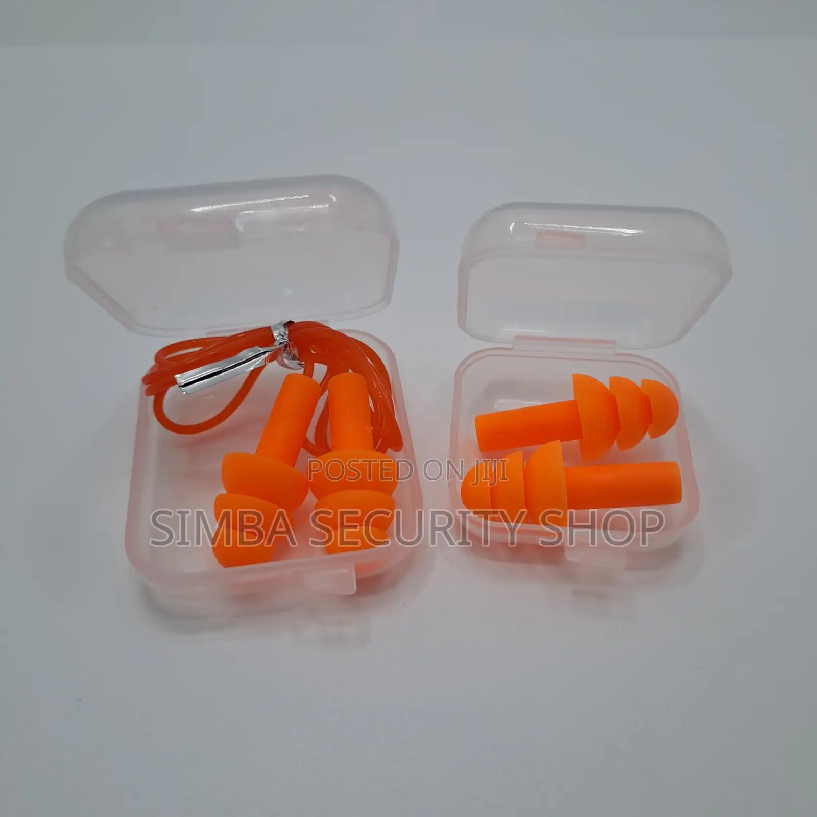 Orange Ear Plugs Silicon Aeroplane Wired Wireless Pair Amber