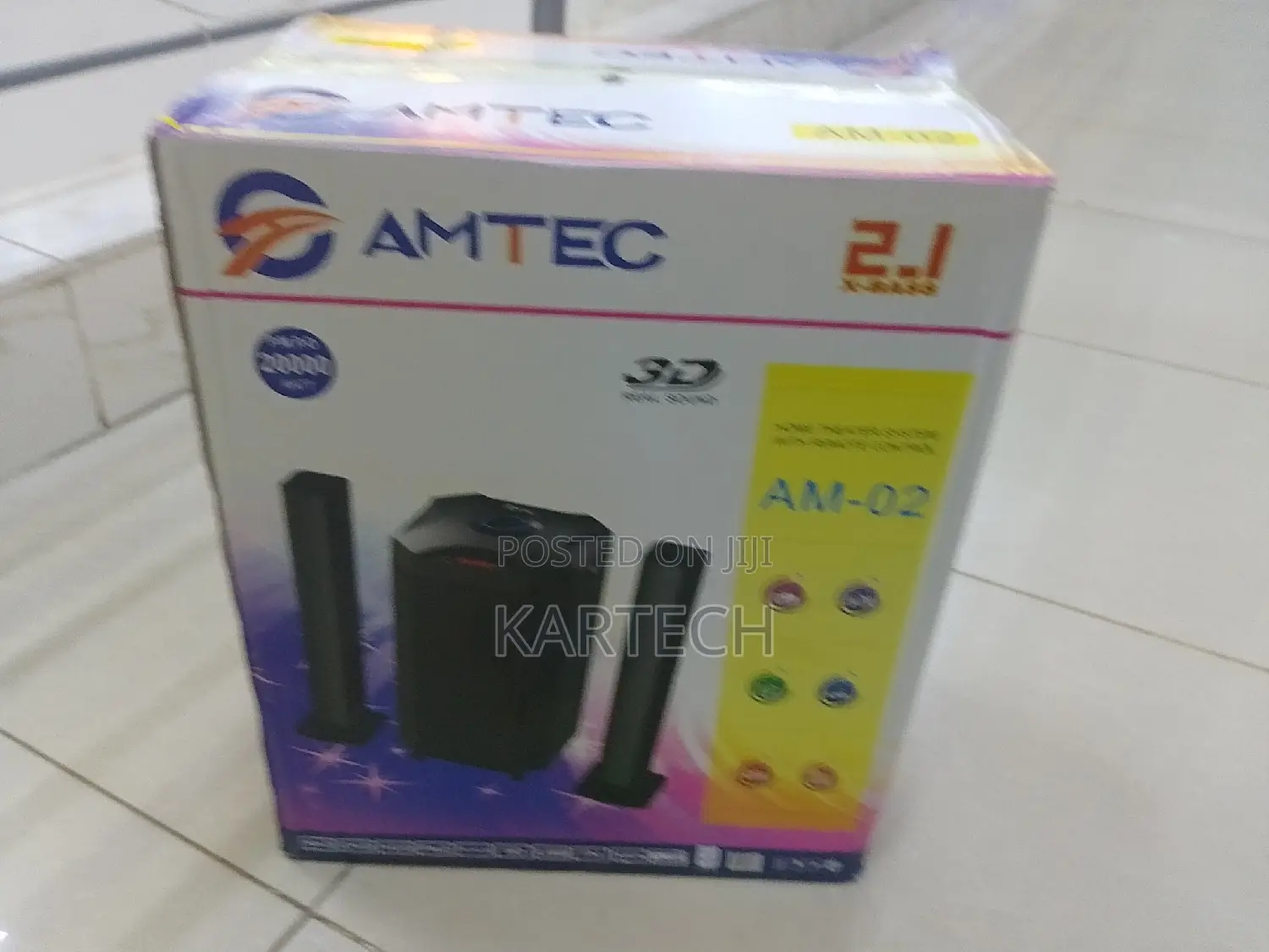AMTEC AM-02 2.1CH HI-FI Multimedia Speaker Sound System.