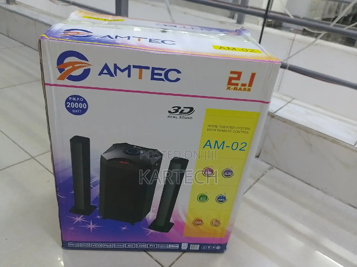 AMTEC 2.1CH AM-02 Multimedia Speaker Sound System.