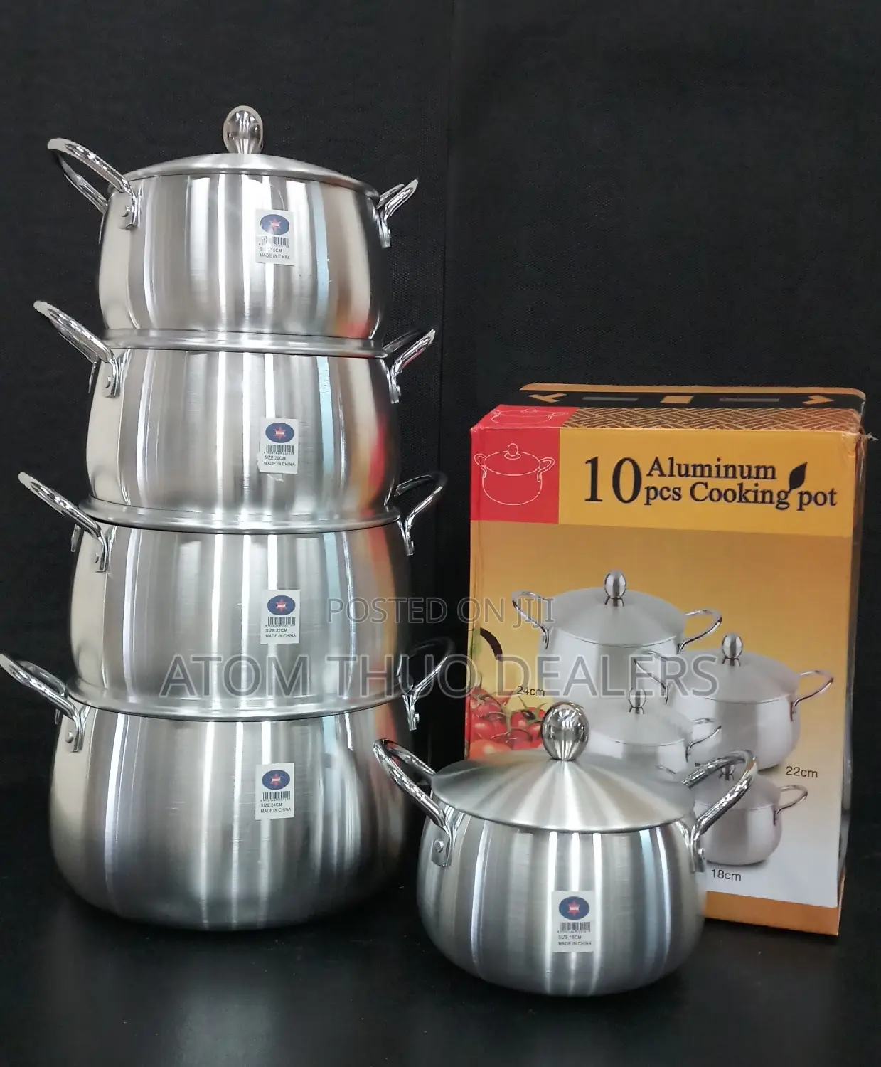 10pcs Aluminium Cooking Pot / Aluminum Pots/ Cookware