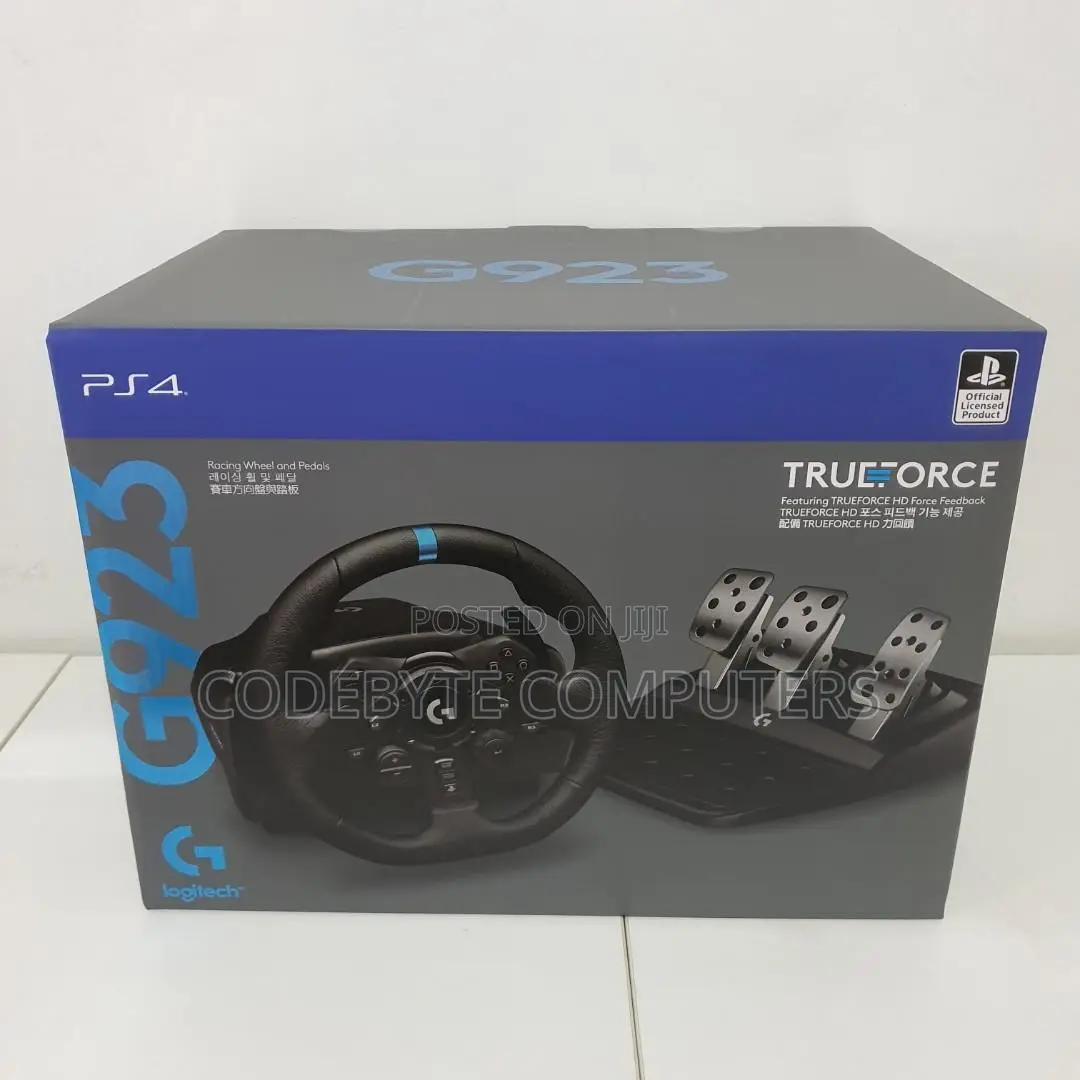 Logitech G923 TRUEFORCE Sim Racing Wheel Pedals - New