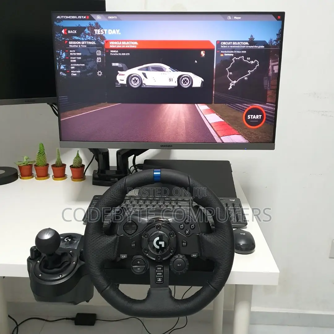 Logitech G923 TRUEFORCE Sim Racing Wheel Pedals - New