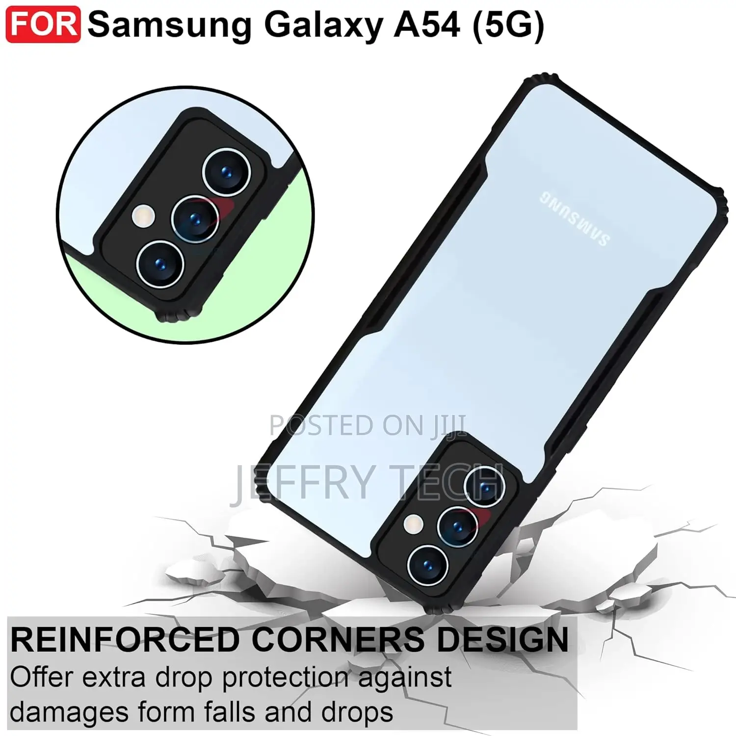 VMT Back Cover for Samsung Galaxy A54 5G(Black)