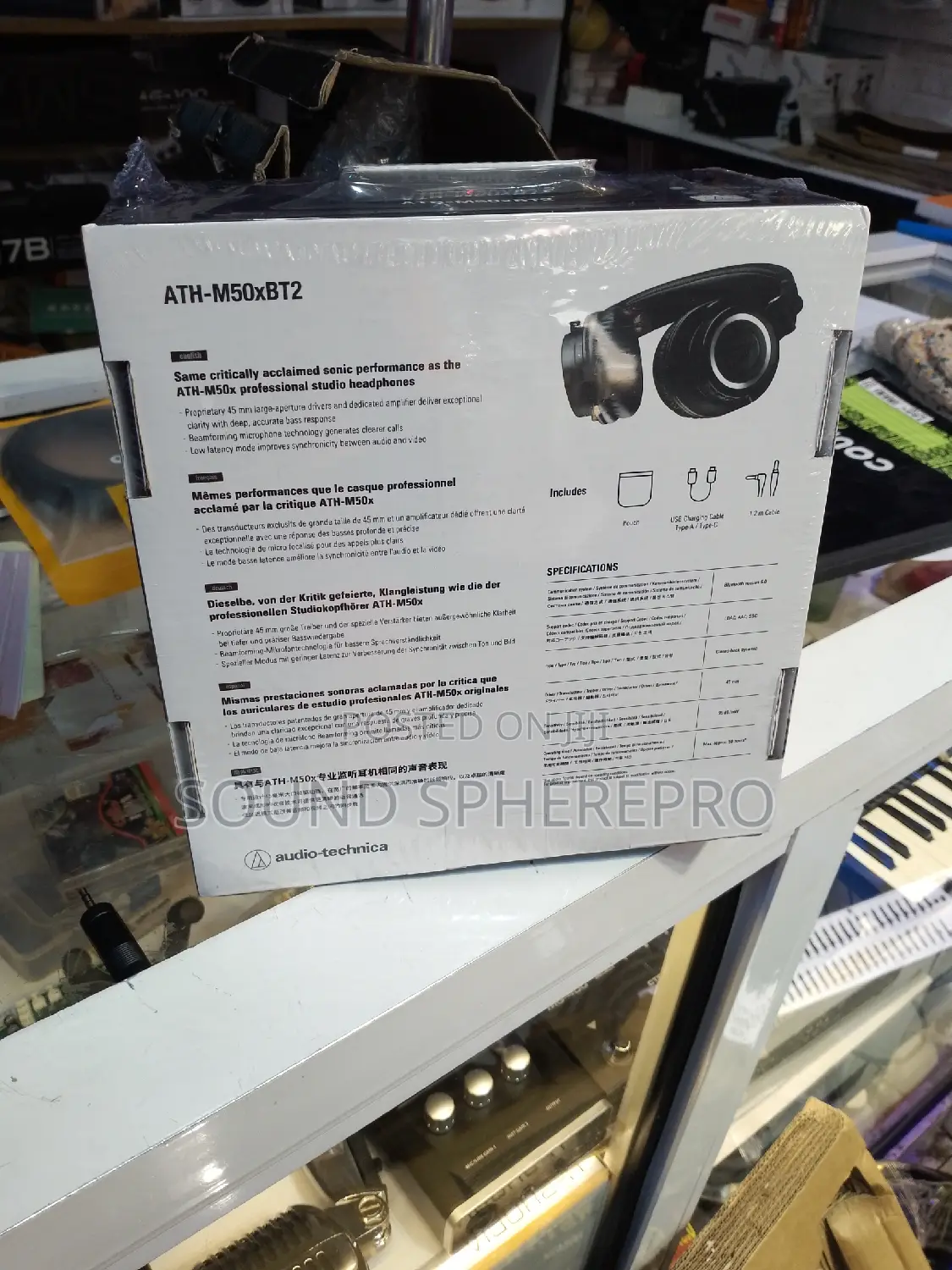 Audio Technica ATH-M50XBT2 Bluetooth Headphones
