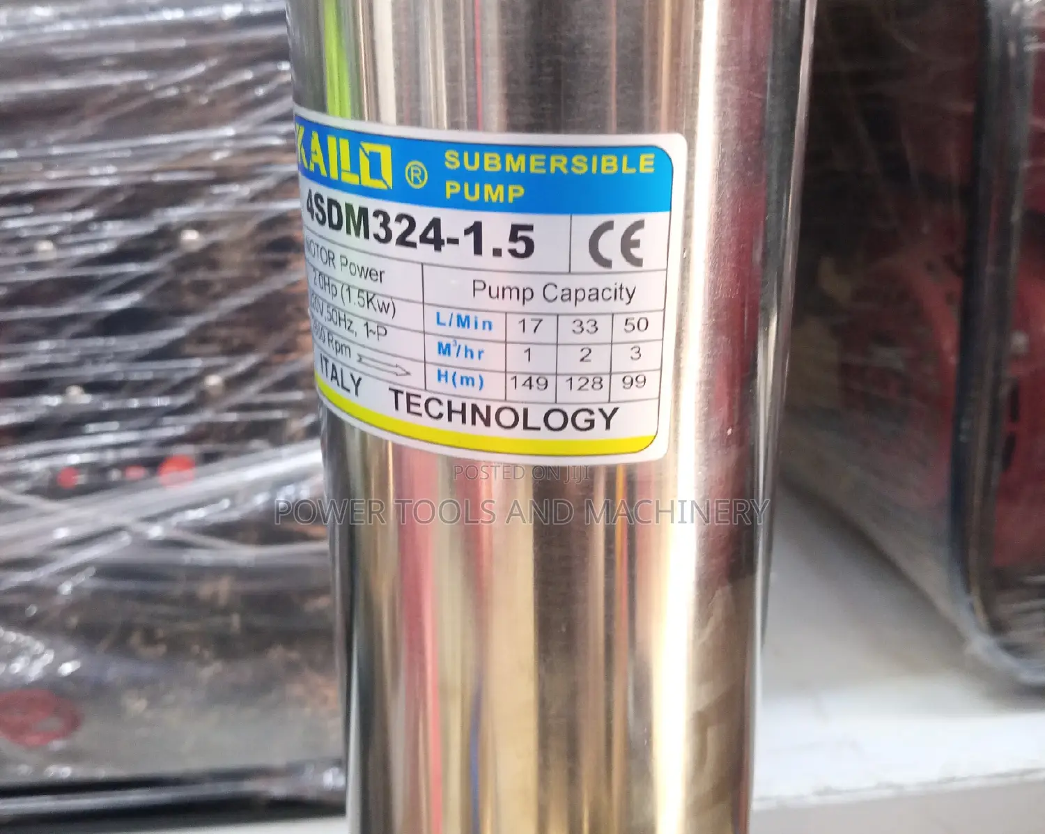 Stainless Steel 2hp Kailo Submersible Water Pump