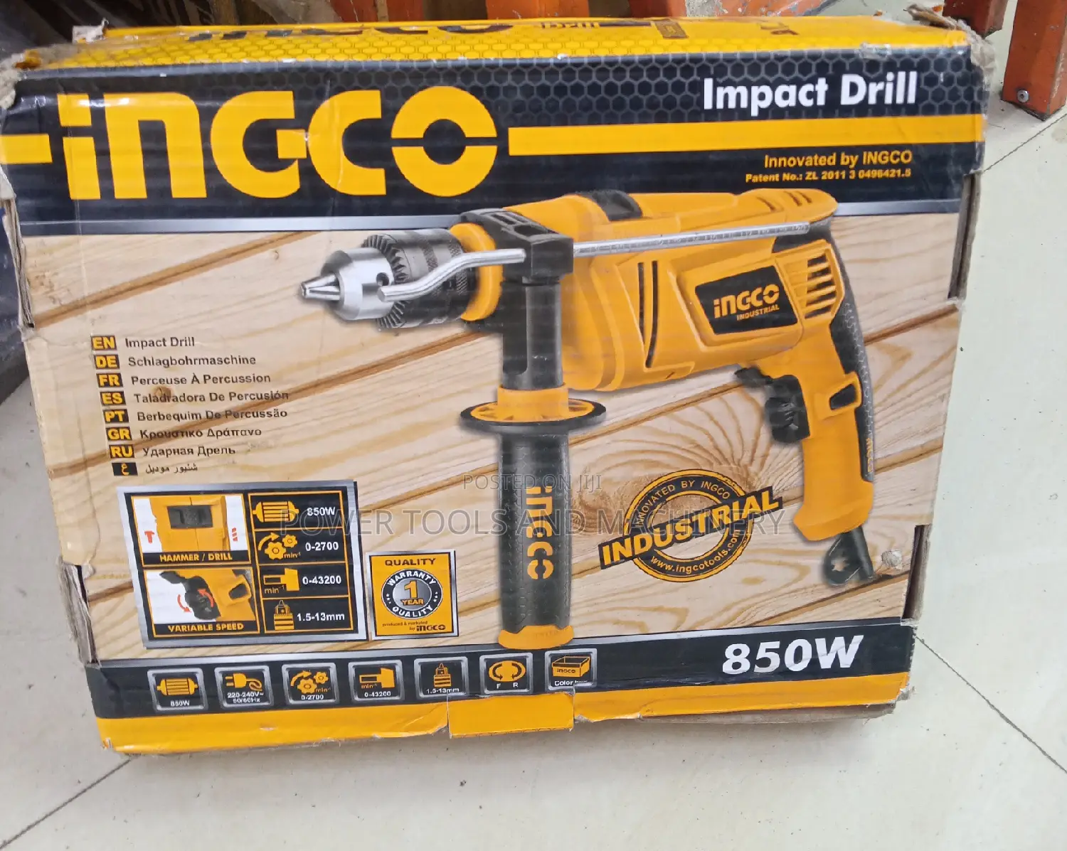 ID8508_8 Ingco 850w Impact Drill