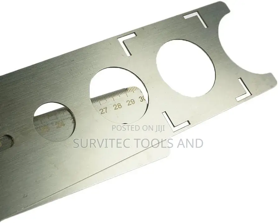 Stainless Stee Tile Ruler Adjustable Punching Hand Tool