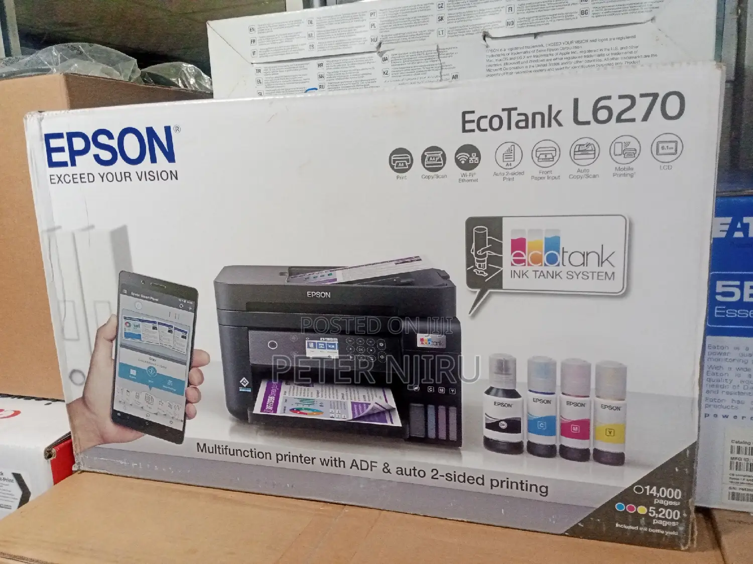 Ecotank L6270 A4 Wi-Fi Duplex All-in-One Ink Tank Printer