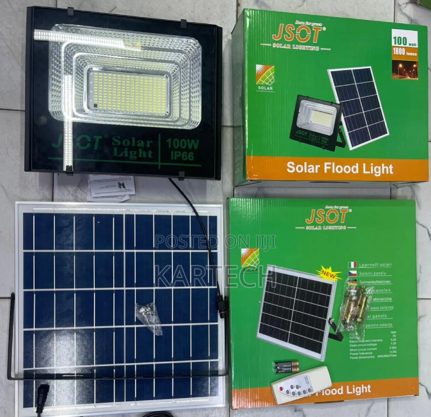 100W JSOT JD-T Solar Floodlight High Power Outdoor