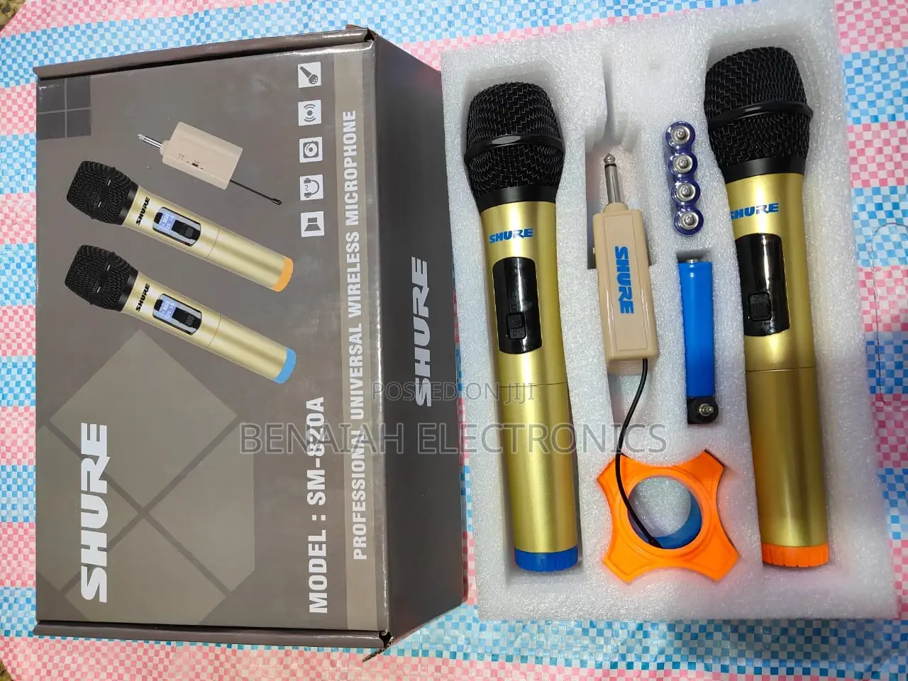 Shure Microphone.Sm Wireless Shure Microphone.Sm-820a Mic.