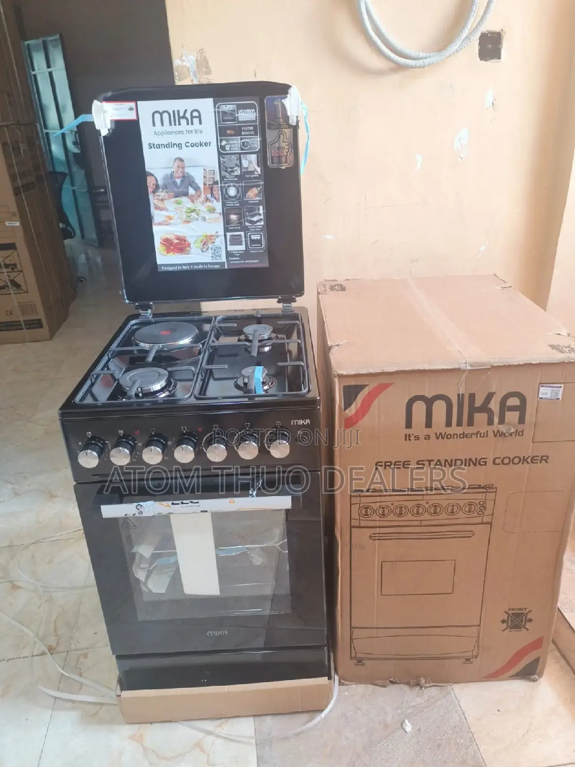 Unique Mika 50*60 3+1 Standing Cooker With Electric Oven
