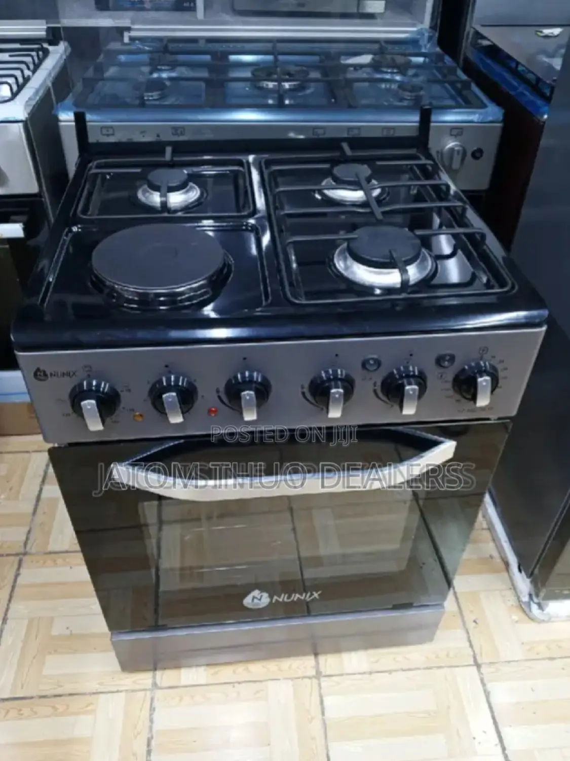 New Nunix 60×60 3+1 Freestanding Cooker With Electric Oven.