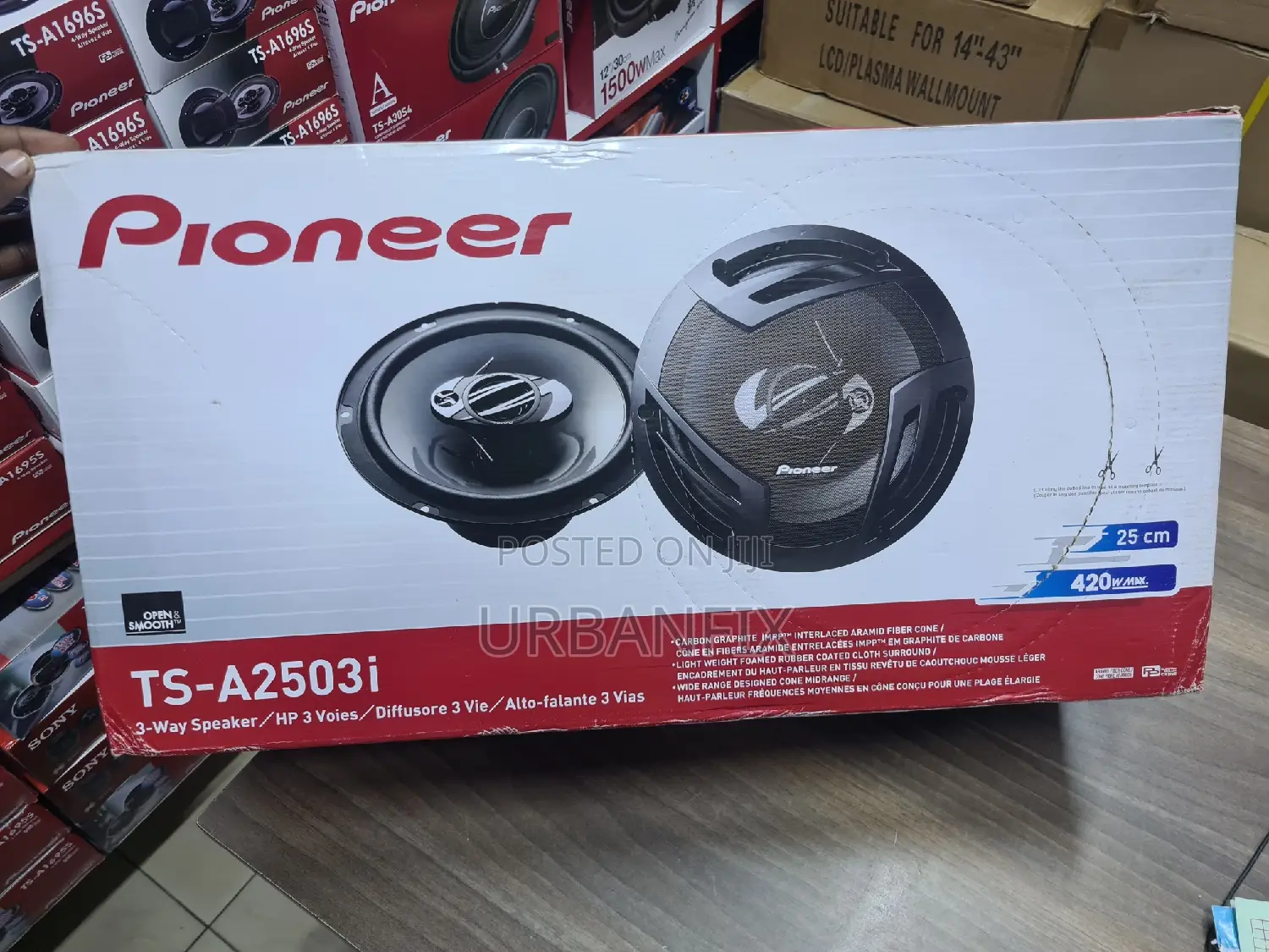 Pioneer 10 Inch Midrange Speakers With Powerful Bass