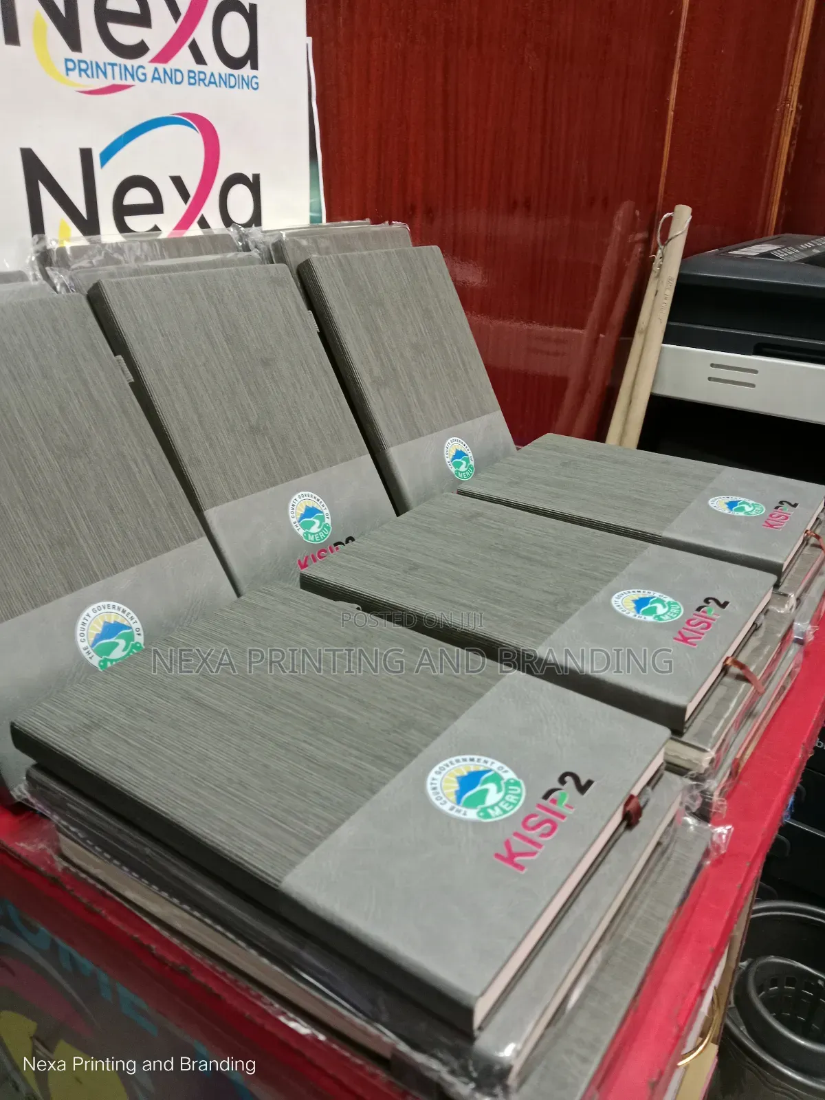Normal Strapped Hard Cover Notebooks Branding