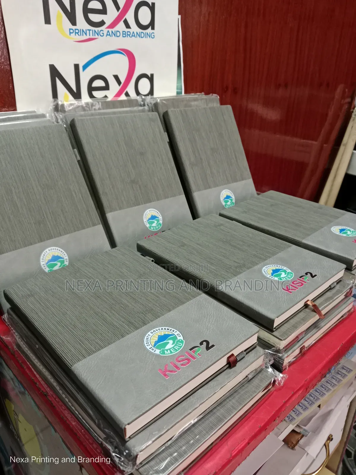 Normal Strapped Hard Cover Notebooks Branding