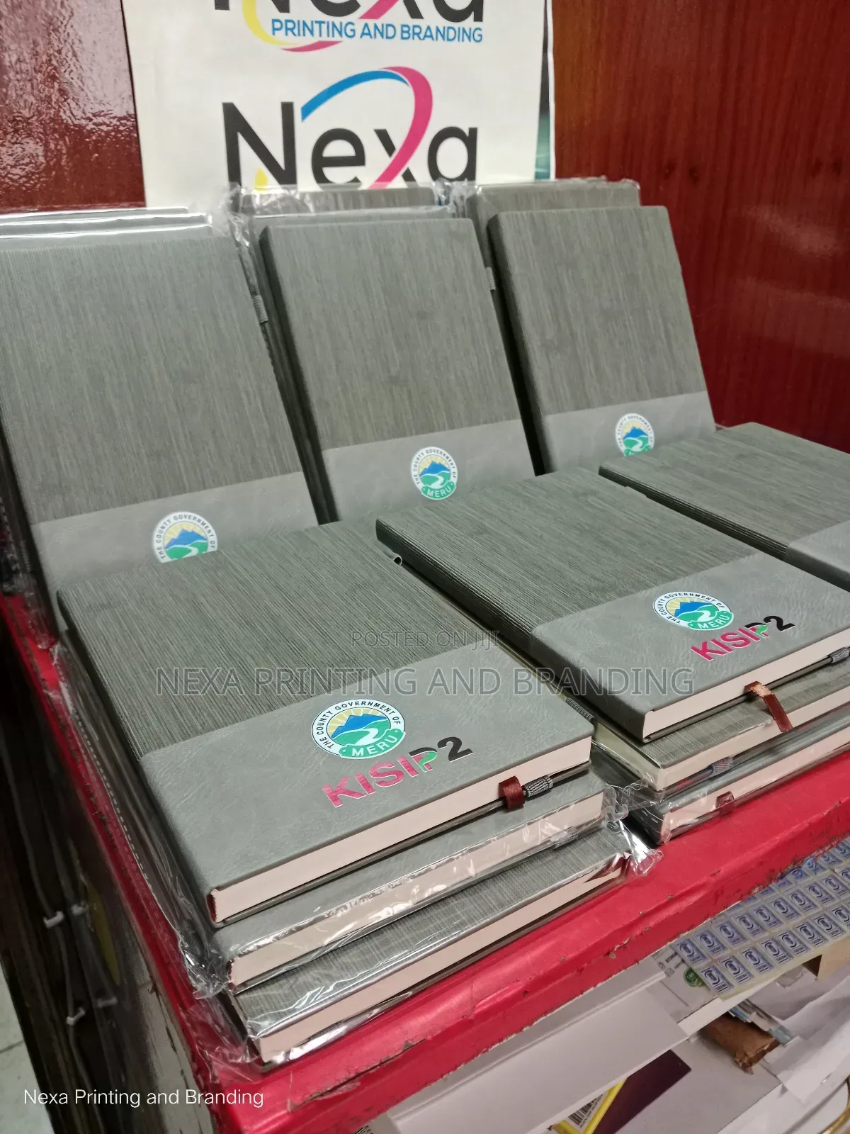 Normal Strapped Hard Cover Notebooks Branding