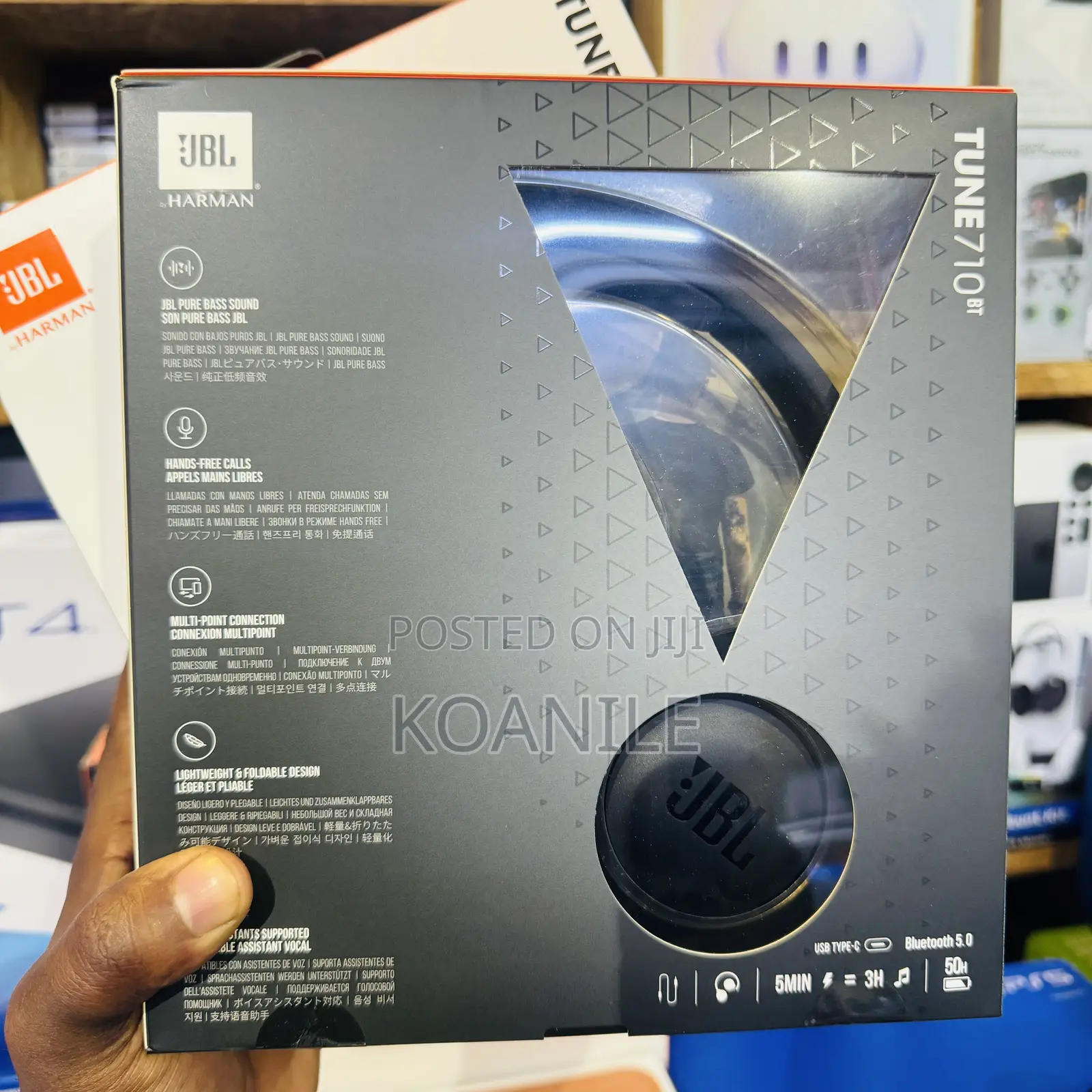 JBL Tune 710BT Wireless Over-Ear Bluetooth Headphones