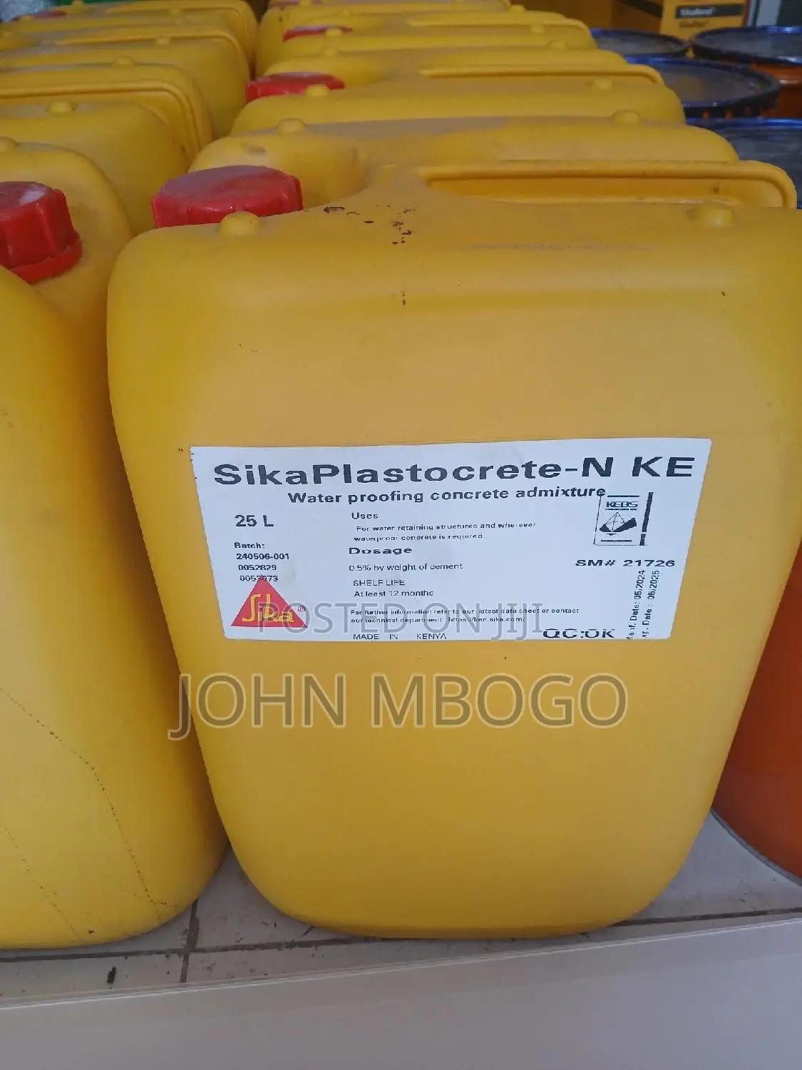 Sika Plastocrete N- Waterproofing Admixture .,