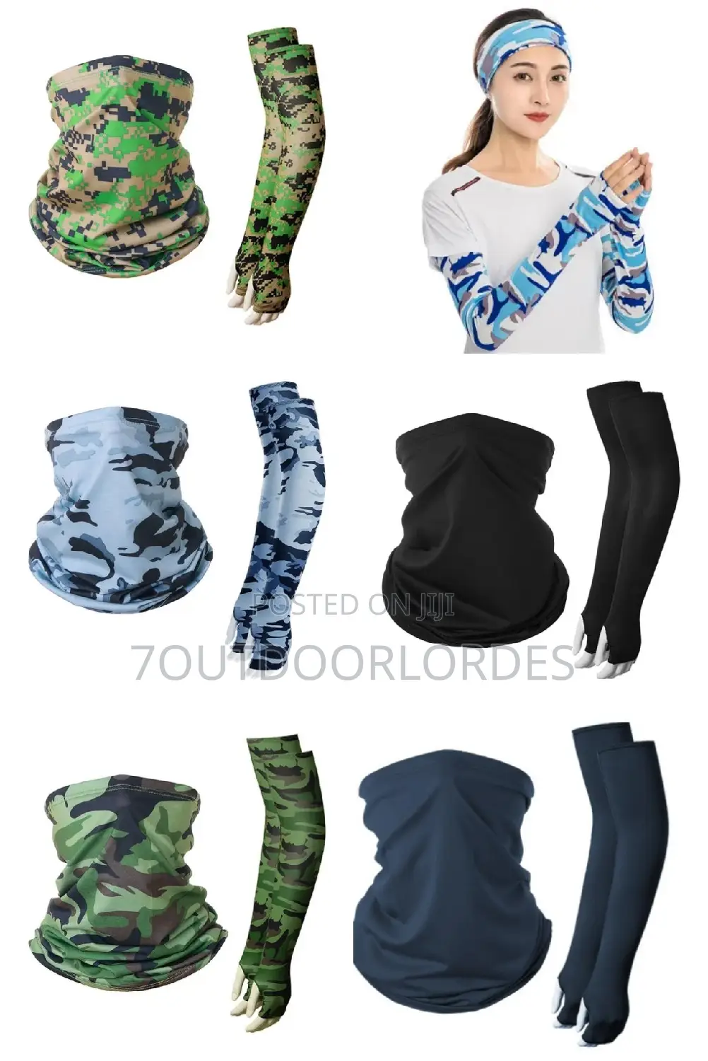 Armsleeves and Neck Gaiter Set