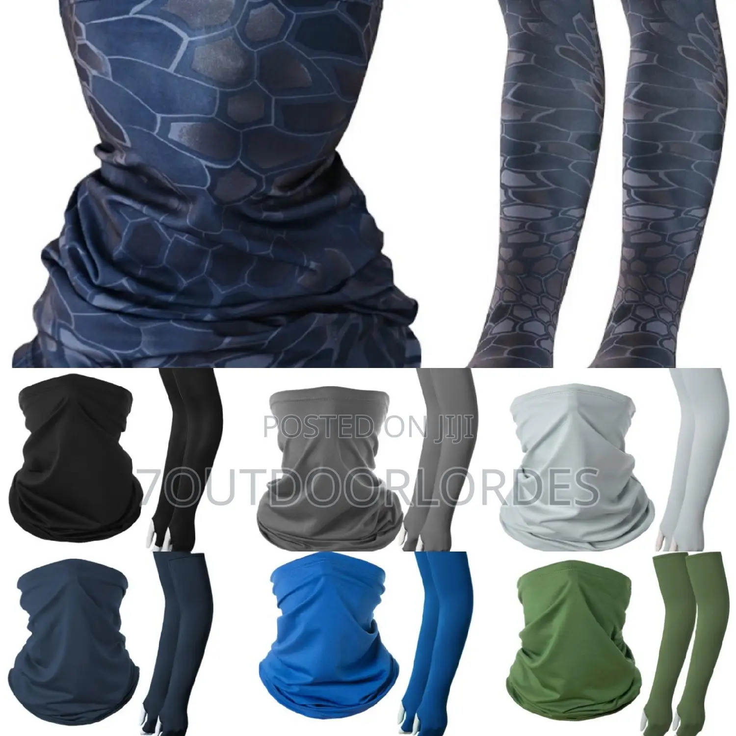 Armsleeves and Neck Gaiter Set