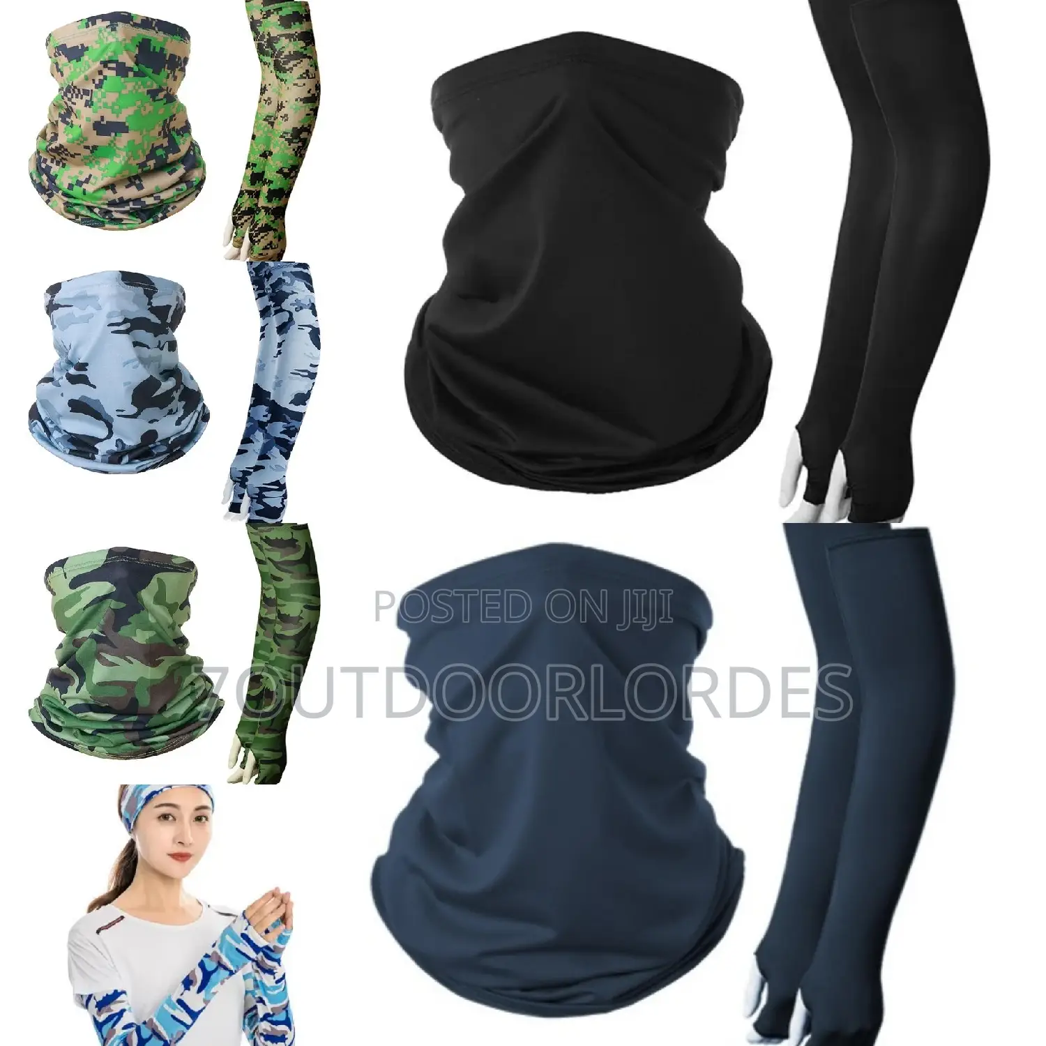 Armsleeves and Neck Gaiter Set