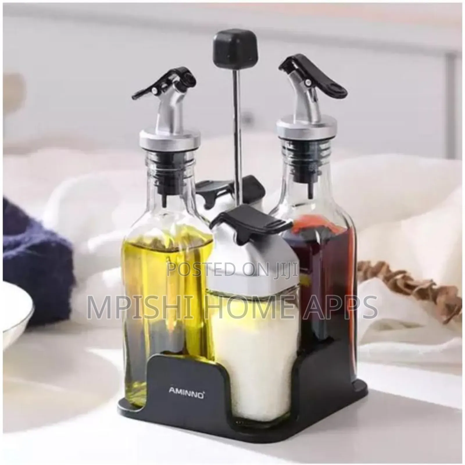 5 PCS Oil Vinegar Dispenser Salt Pepper Shaker