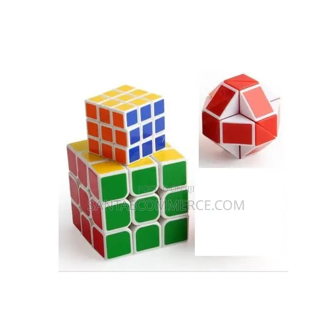 Set of 3 Rubik’S Magic Cube Puzzle