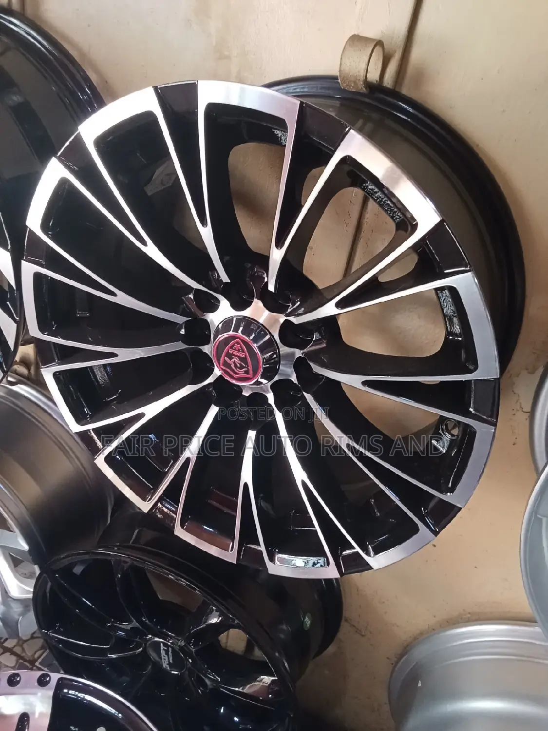 Rims 15" Semi Offset Shimo Kumi Black Nende Silver