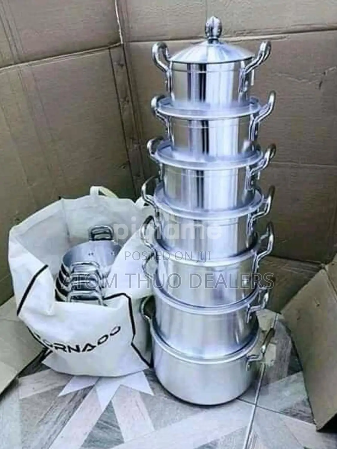 Tornado Stainless Steel Cooking Pot Set 14pcs