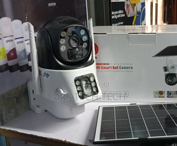 V380 Outdoor 4g Solar Powered PTZ Security Camera Dual00