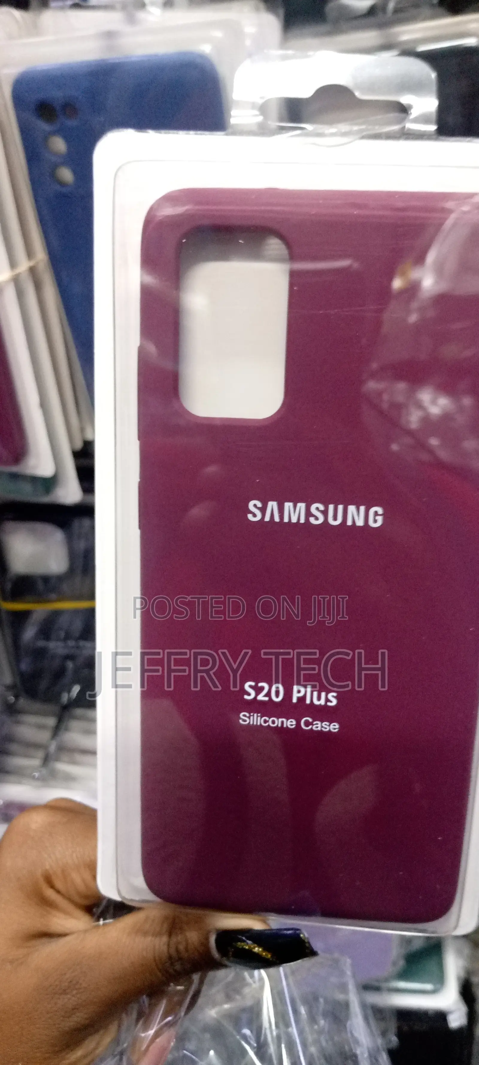 Silicone Case for Samsung Galaxy S20 Plus Maroon