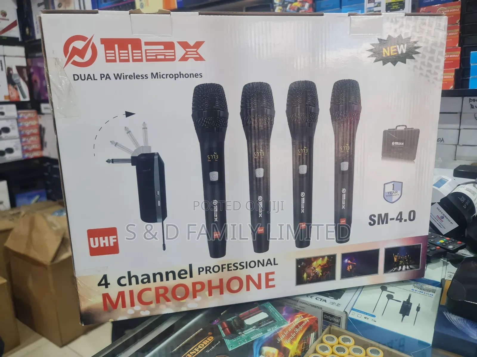 Omax SM 4.0 Wireless Microphone 4 in 1
