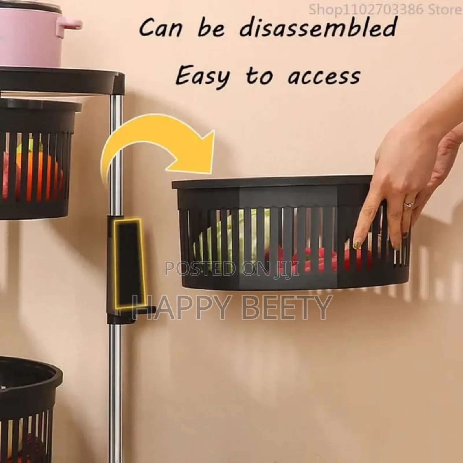 4tier Fruit/Vegetable Rack Organizer