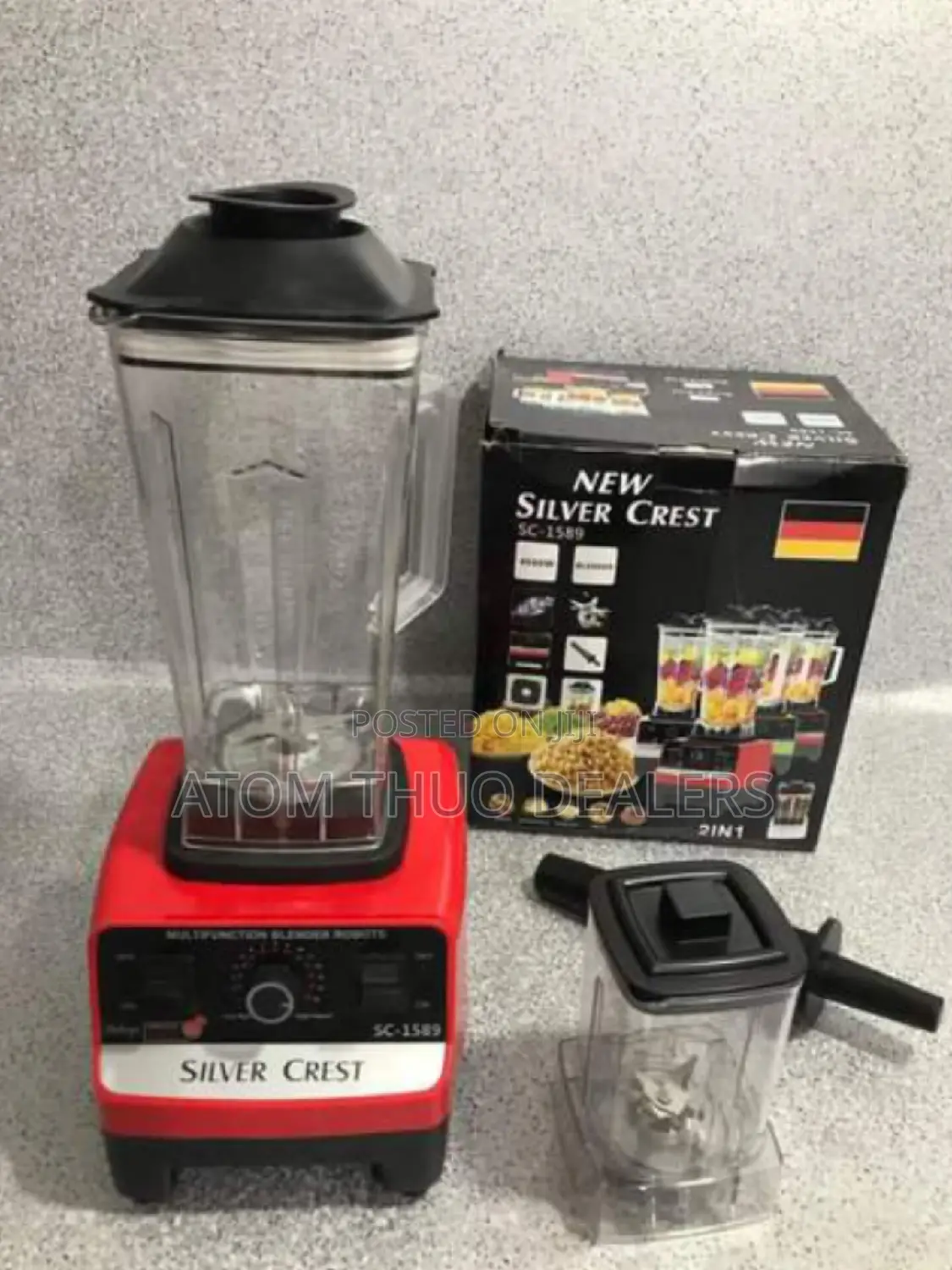 2 in 1 Silver Crest Heavy Duty Commercial Blender.