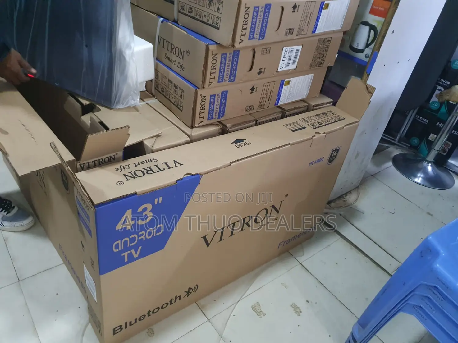 Vitron 43" FRAMELESS DESIGN,BLUETOOTH,SMART ANDROID