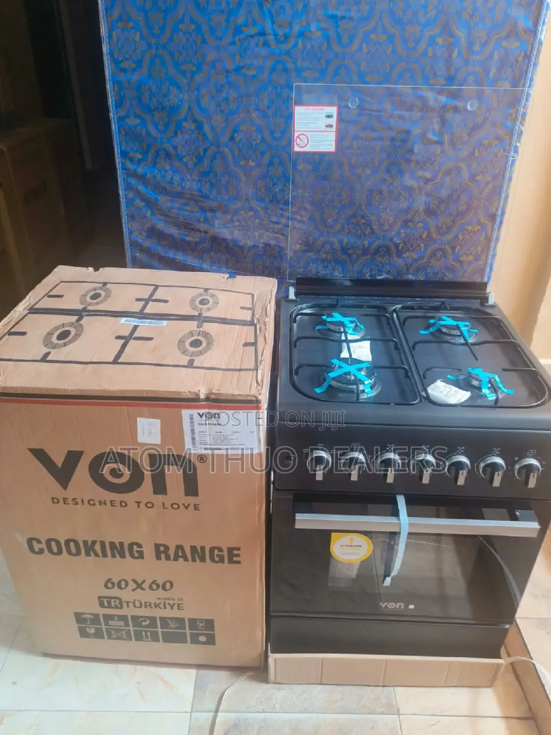 60*60 Von Full Gas Standing + Electric Oven Cooker