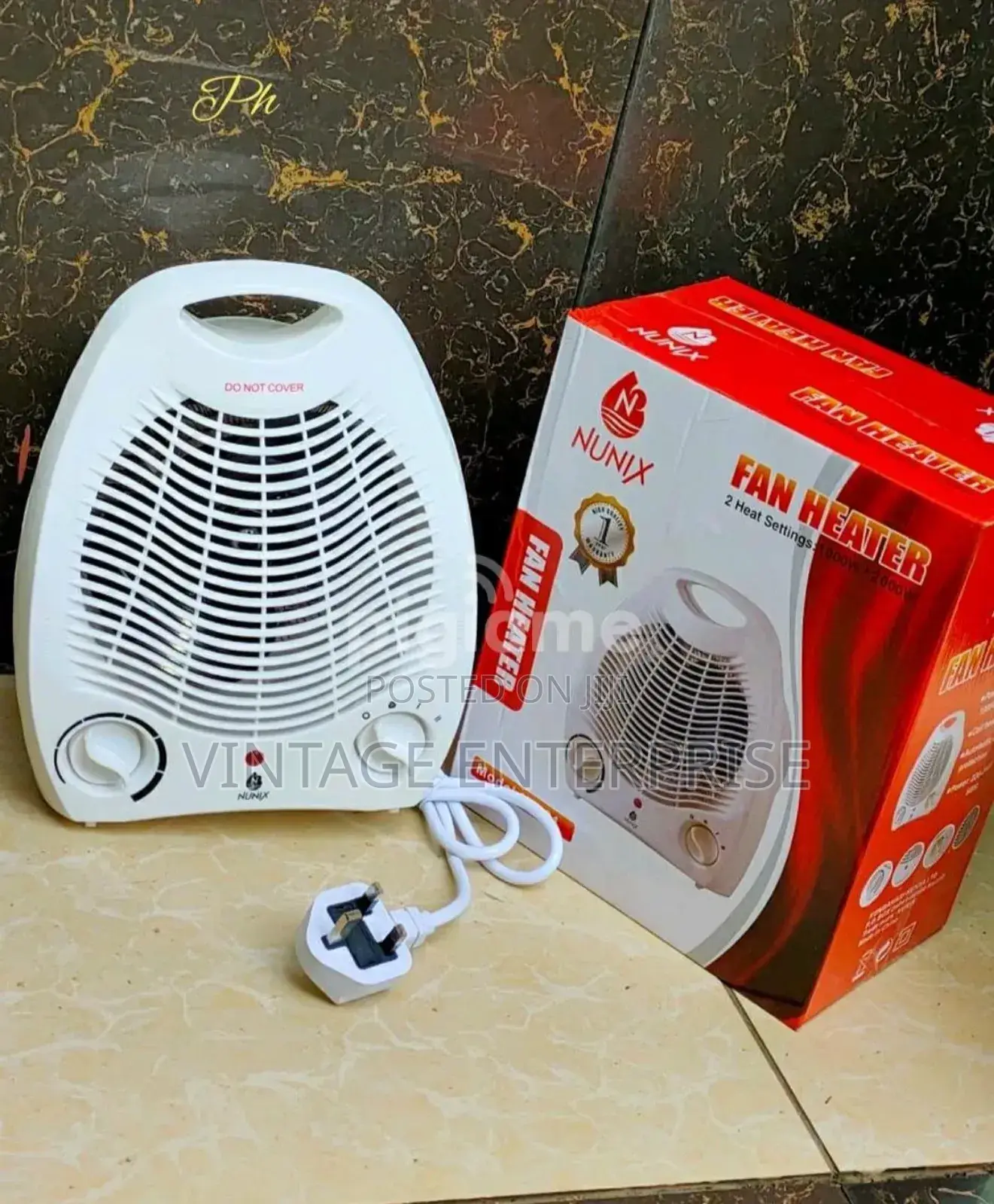 Nunix Room Heater With a Fan With Temperature Control