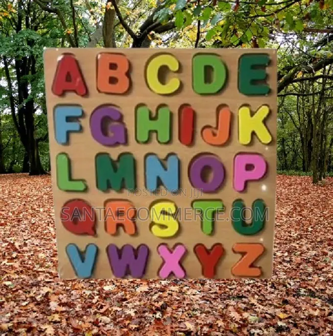 Capital Letters Alphabet Wooden Learning Board