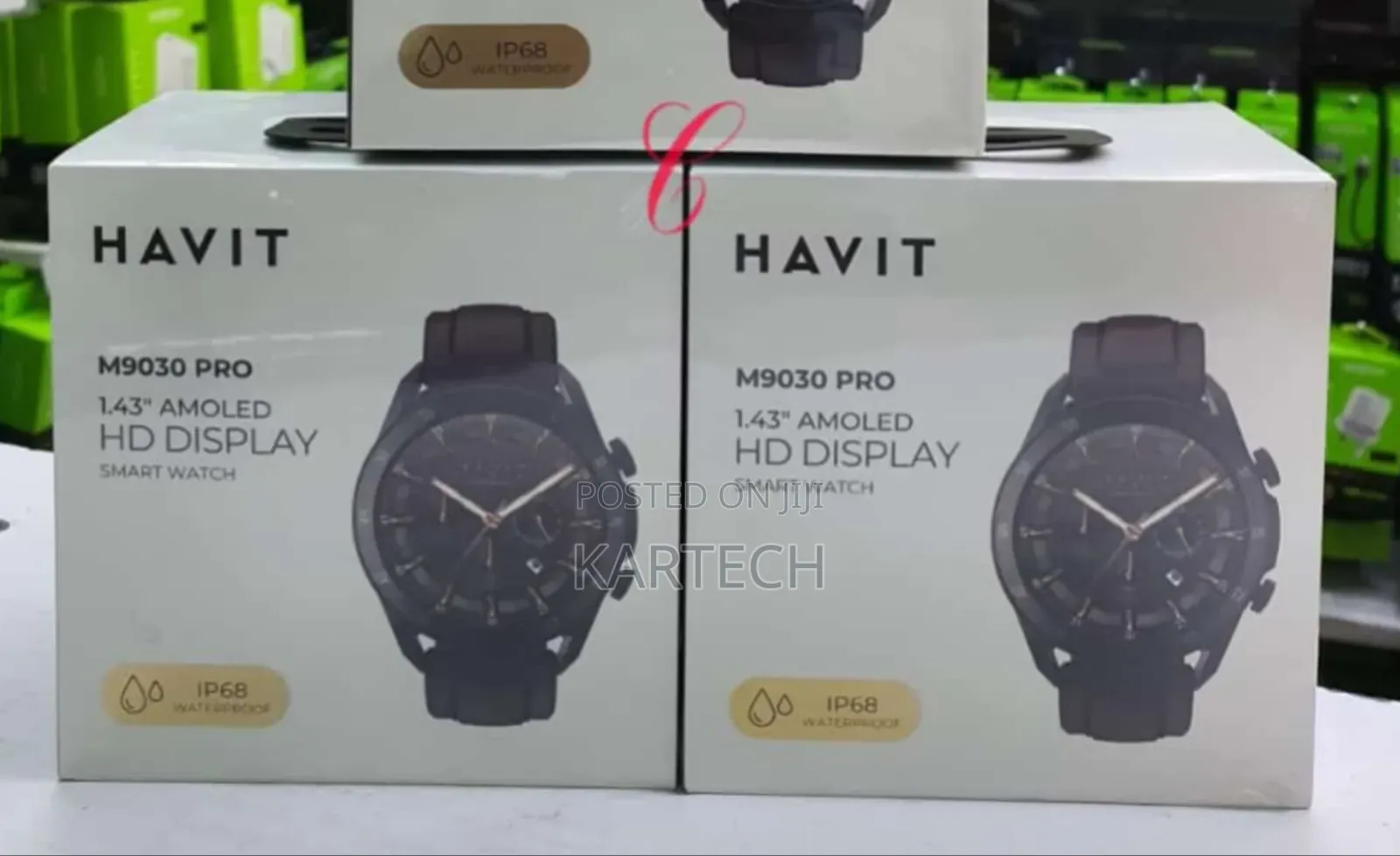 Havit Watch M9030 Pro 1.43" Amoled HD Display -Black Brown