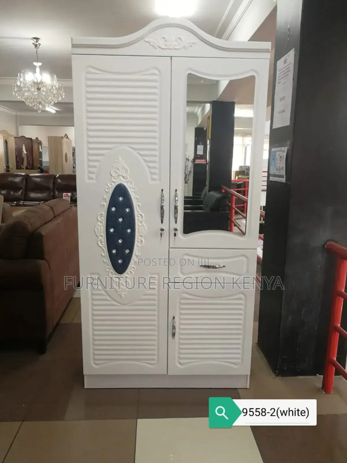 Three Door Wooden Wardrobe