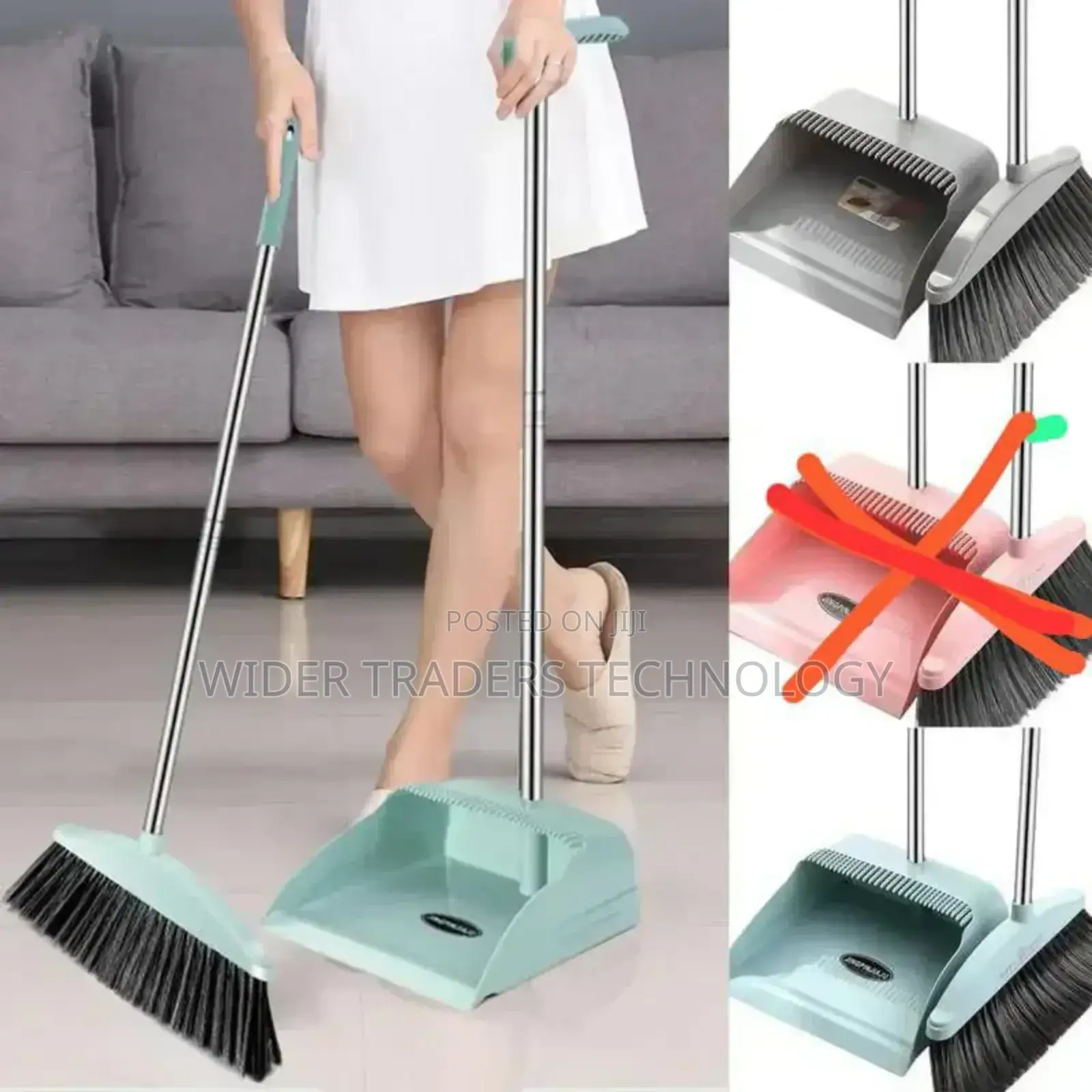 *Broom and Scoop Folding Dustpan Set