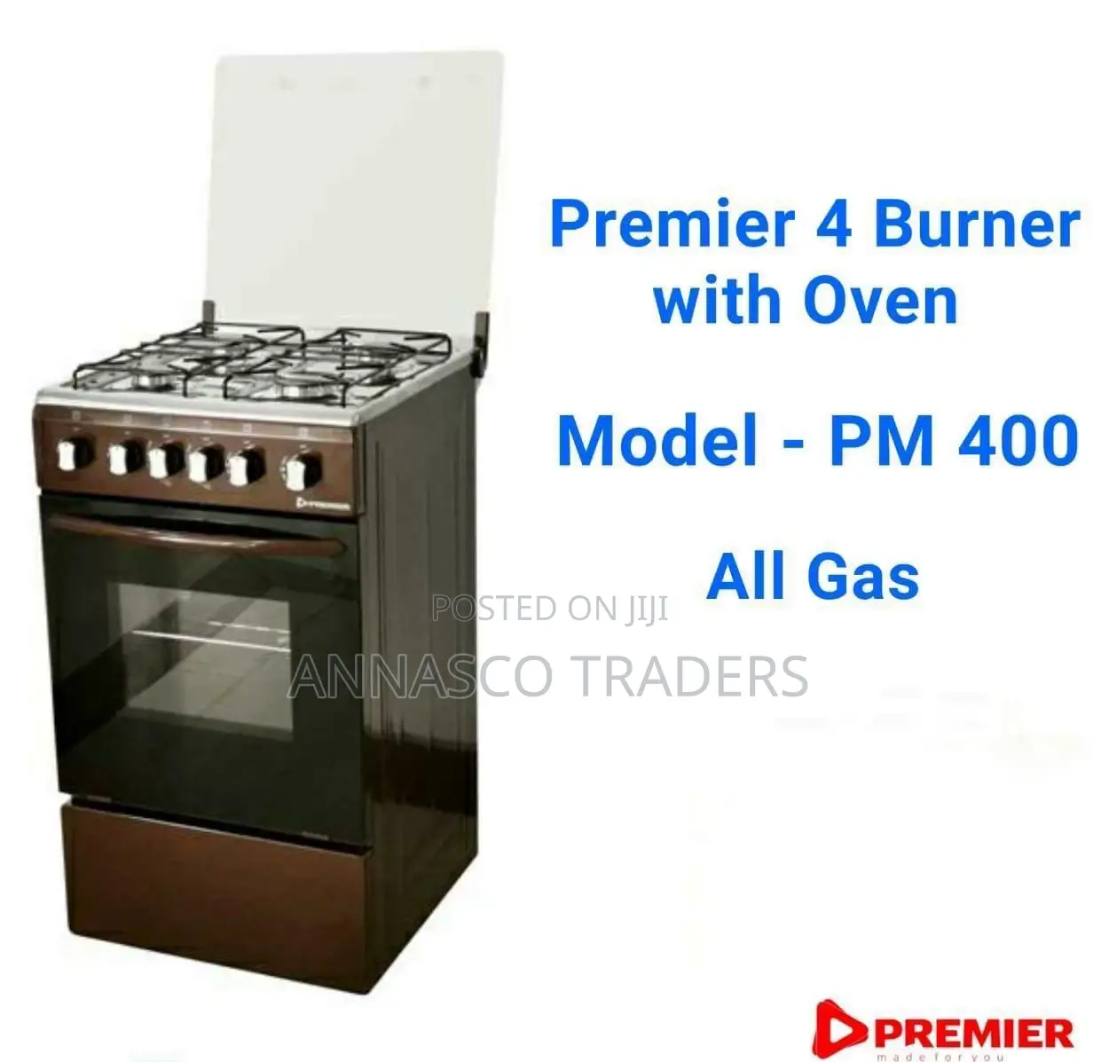 Premier 4 Gas Bunner With Oven