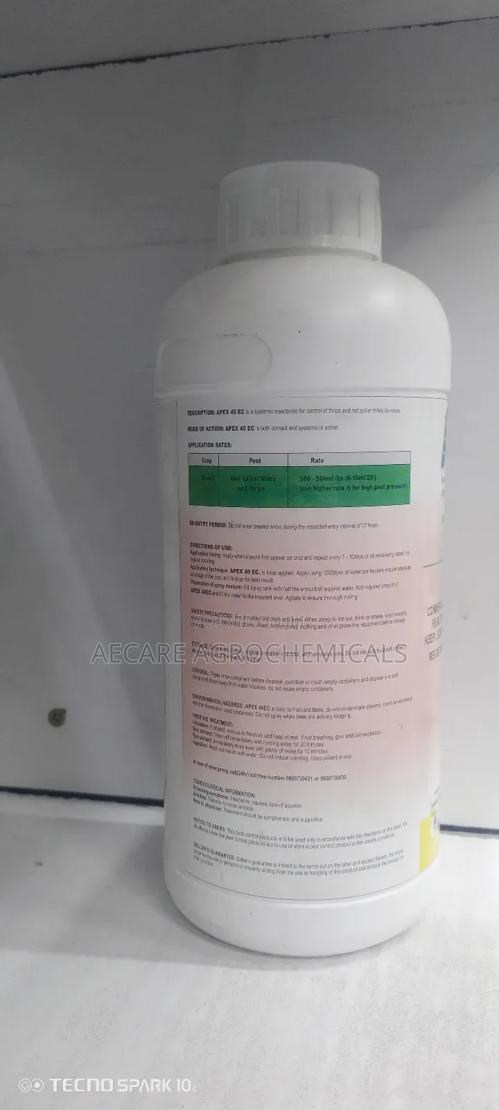 Apex 40ec Insecticide 1litre