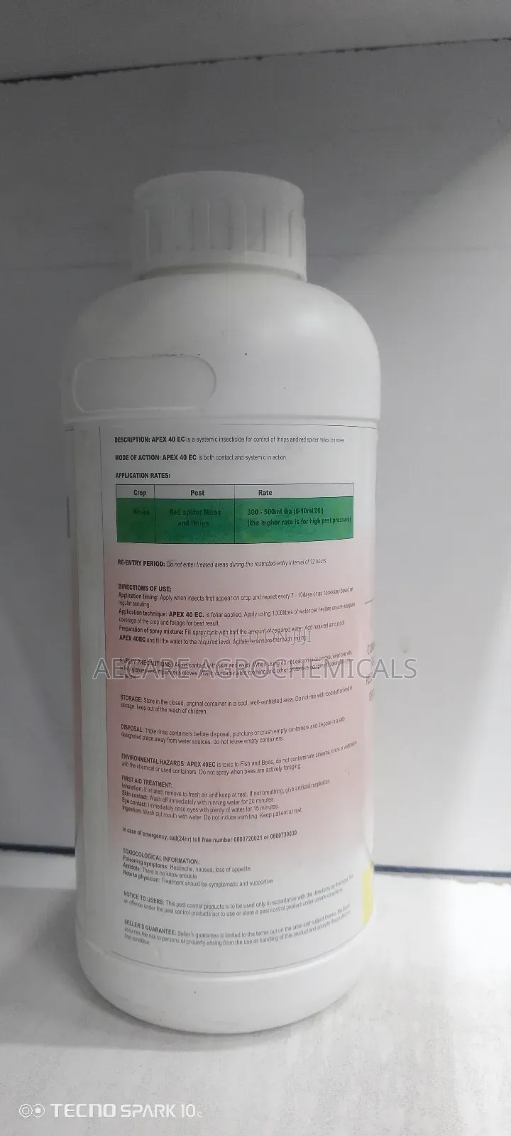 Apex 40ec Insecticide 1litre