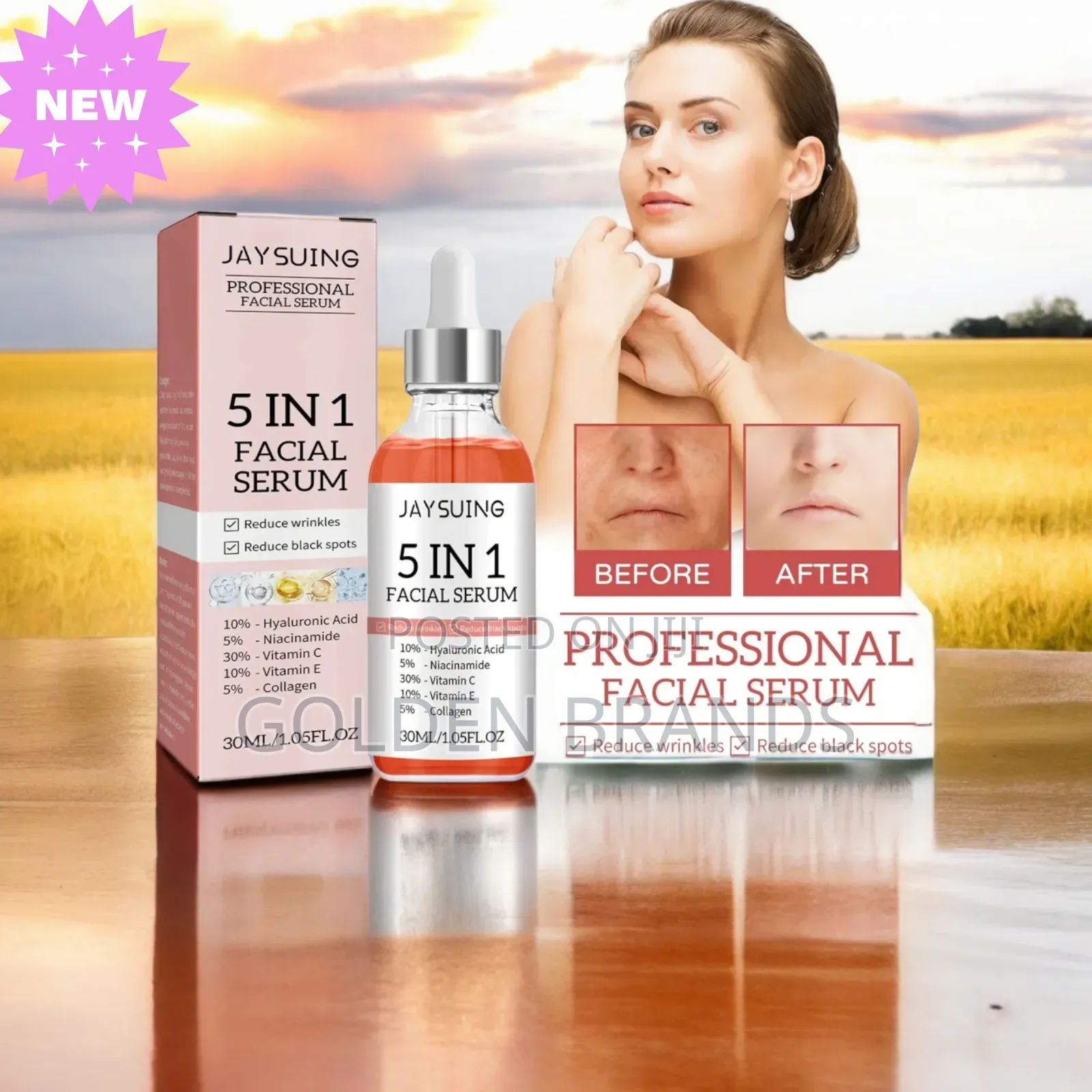 Dynamic Anti Aging Face Serum 5 in 1 Wrinkle Remove