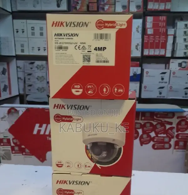 Hikvision 4MP Smart Dual Light Dome IP Camera With Mic