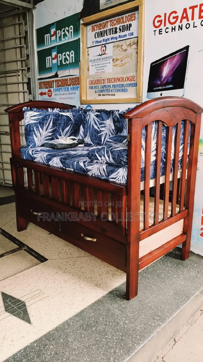 Baby Cot *Brown Baby Cot Alone